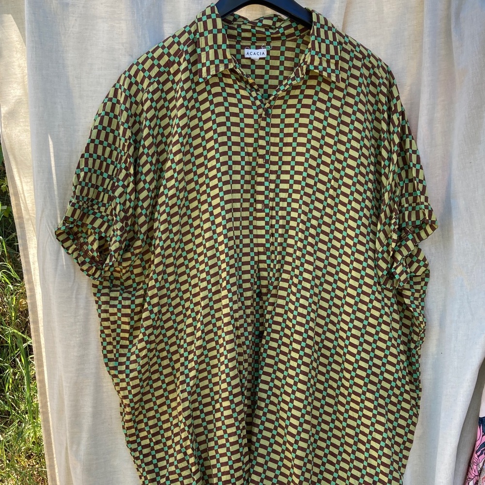 Acacia mombasa green geometric XL